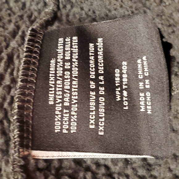 32° Heat Jacket Boys Size Large 14 / 16 Grey Cozy Gray Sherpa Fleece Jacket Zip - Picture 12 of 13